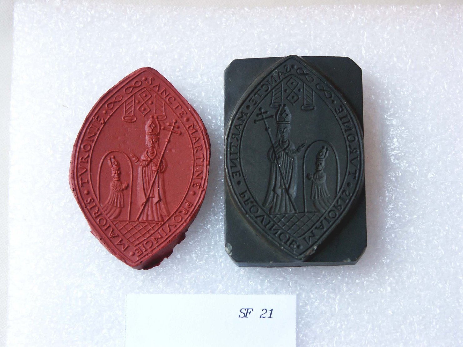 Santi vescovi (sigillo) - ambito francese (secc. XII/ XIII)