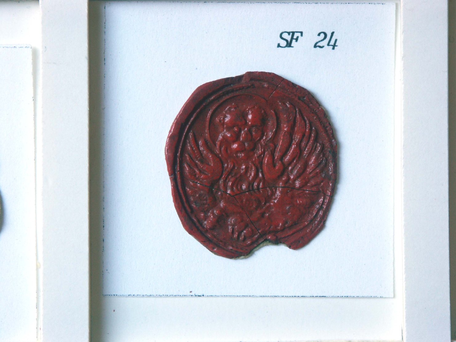 simbolo di San Marco: leone (sigillo) - ambito veneto (sec. XIX)