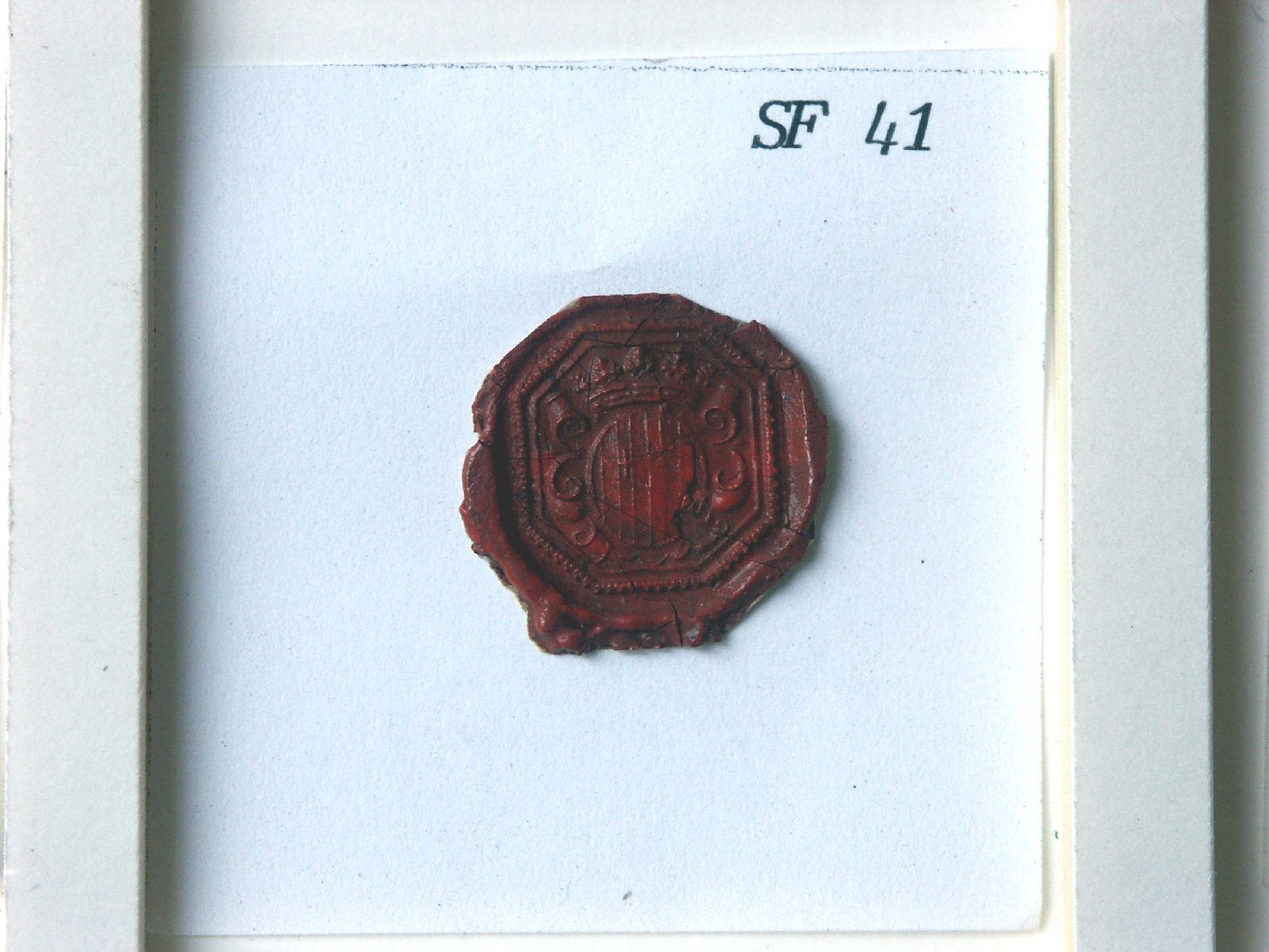 stemma gentilizio (sigillo) - ambito veneto (secc. XVI/ XVII)