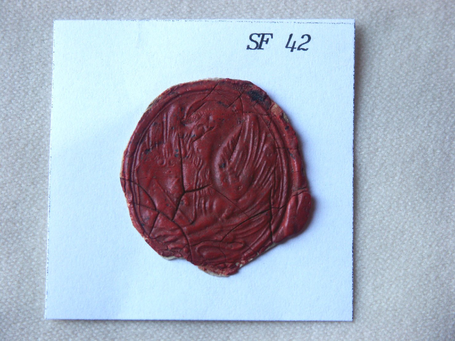 simbolo di San Marco: leone (sigillo) - ambito veneto (secc. XVI/ XVII)