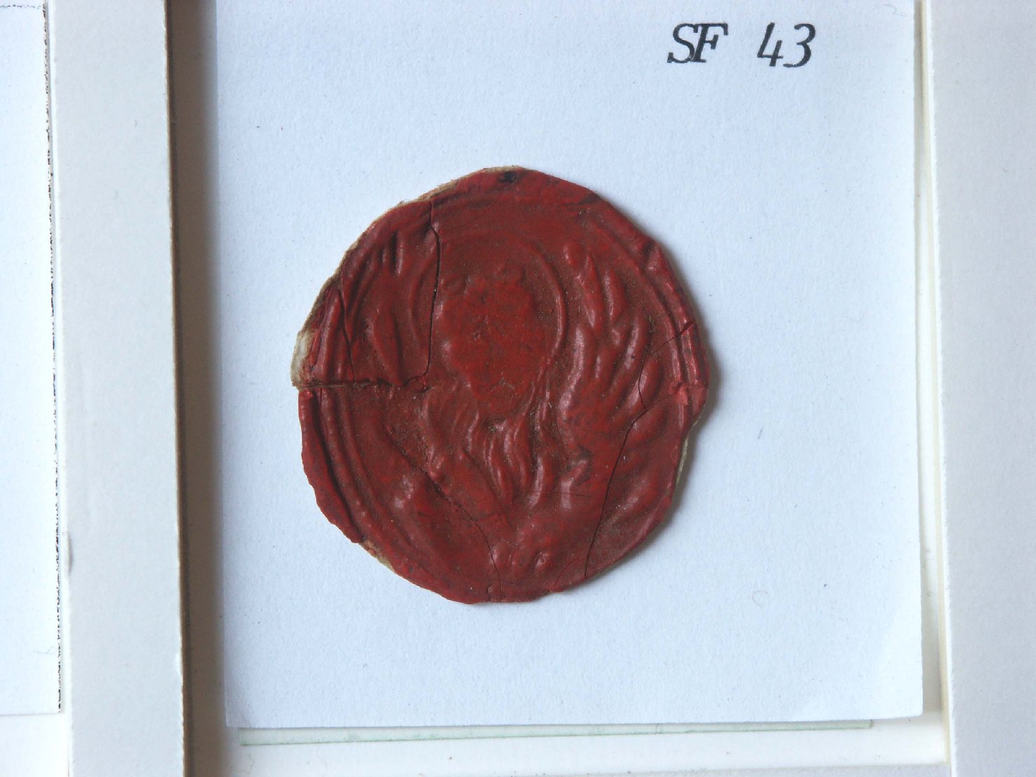 simbolo di San Marco: leone (sigillo) - ambito veneto (secc. XVI/ XVII)