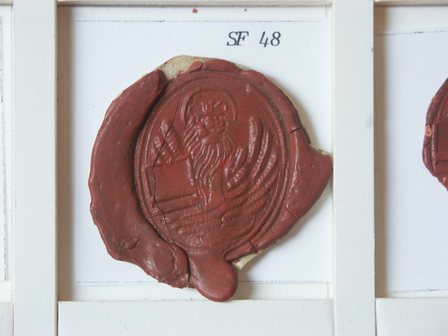 simbolo di San Marco: leone (sigillo) - ambito veneto (secc. XVI/ XVII)