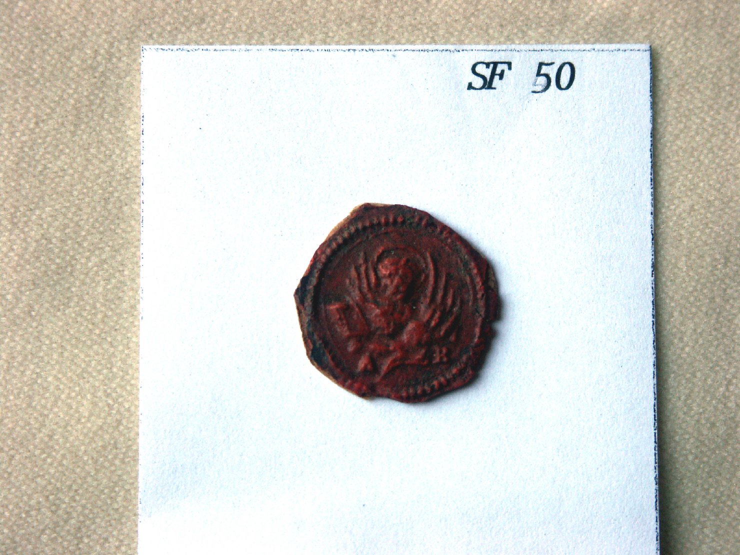 simbolo di San Marco: leone (sigillo) - ambito veneto (secc. XVI/ XVII)