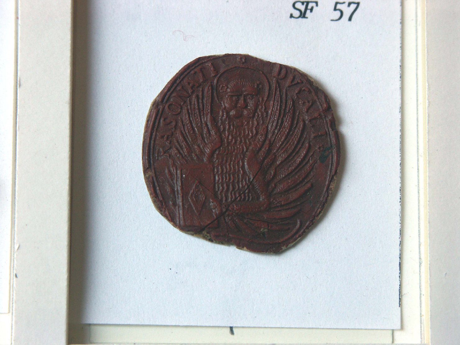 simbolo di San Marco: leone (sigillo) - ambito veneto (secc. XVI/ XVII)