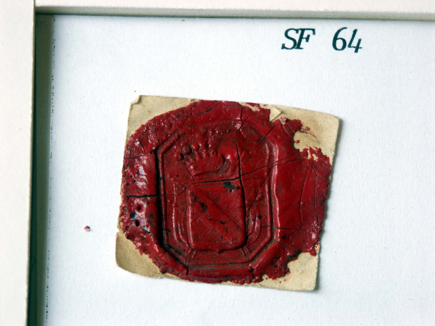 stemma gentilizio (sigillo) - ambito veneto (secc. XVI/ XVII)