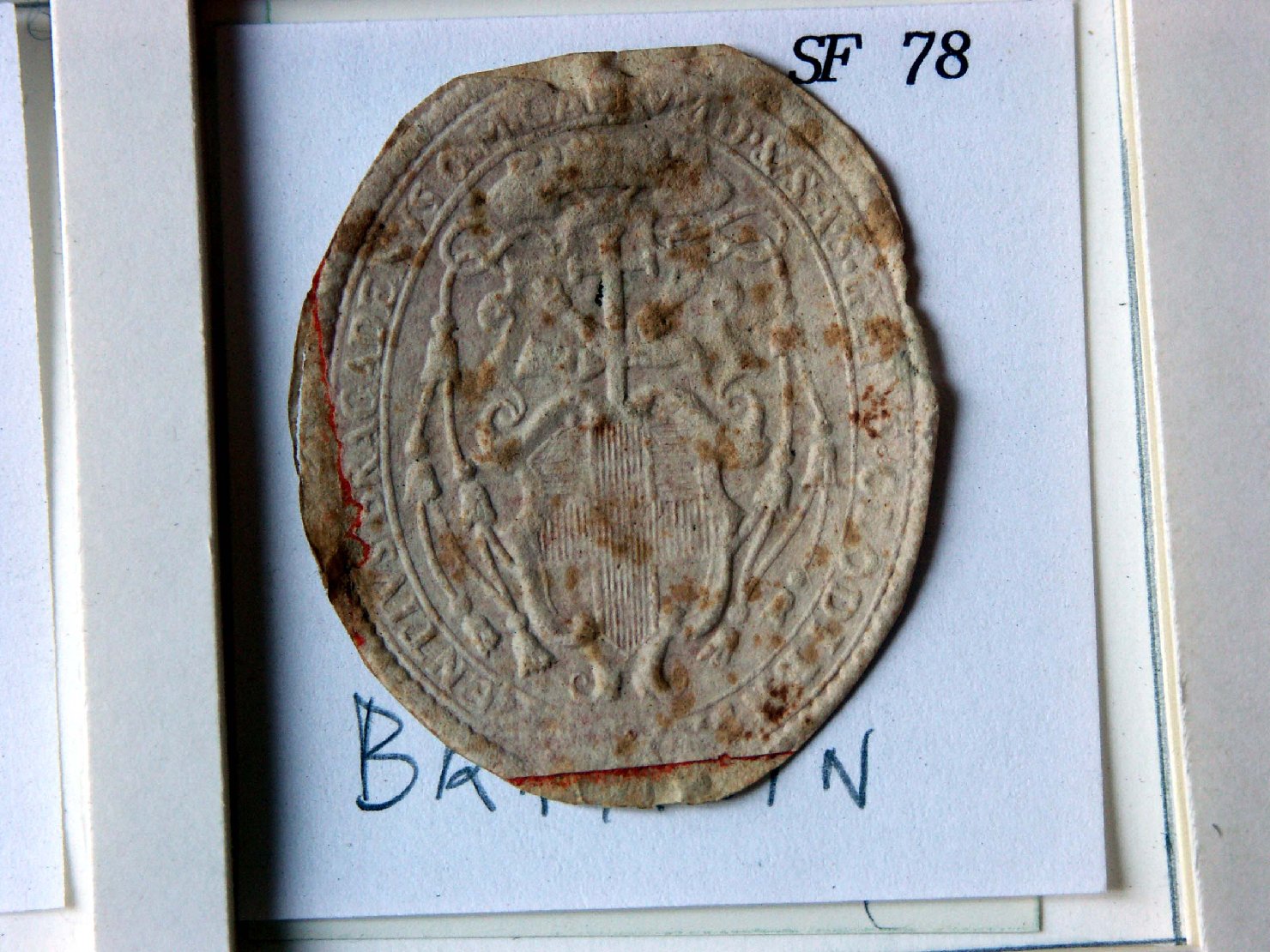 stemma vescovile (timbro) - ambito veneto (sec. XVIII)