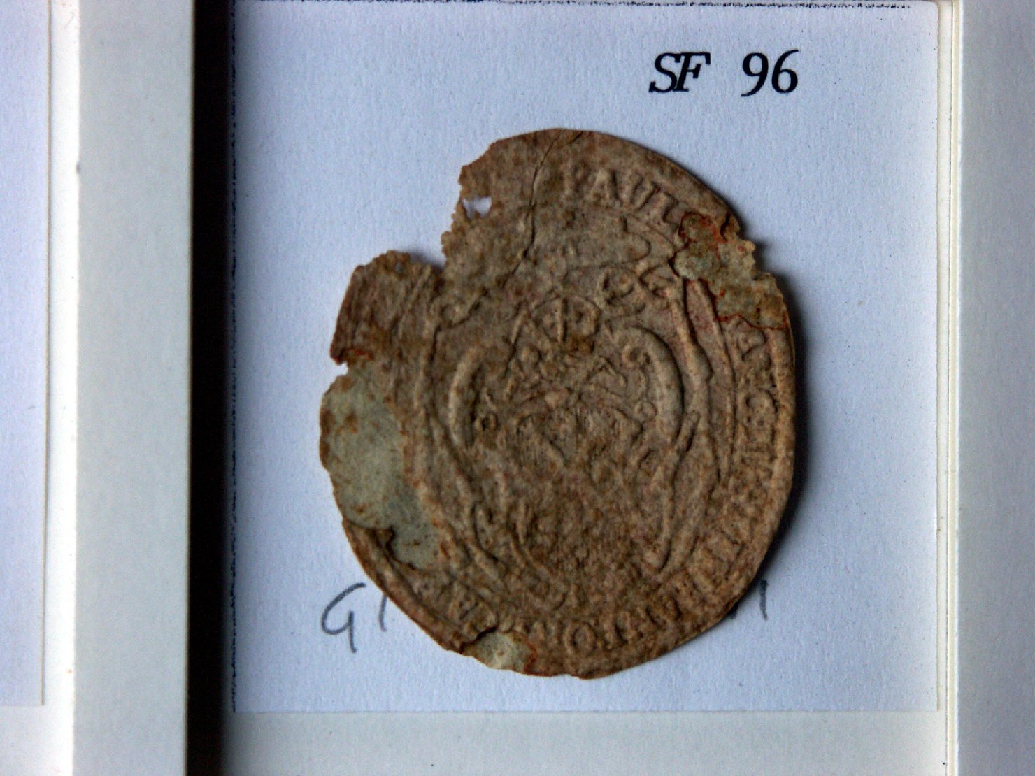 stemma vescovile (timbro) - ambito veneto (sec. XVIII)