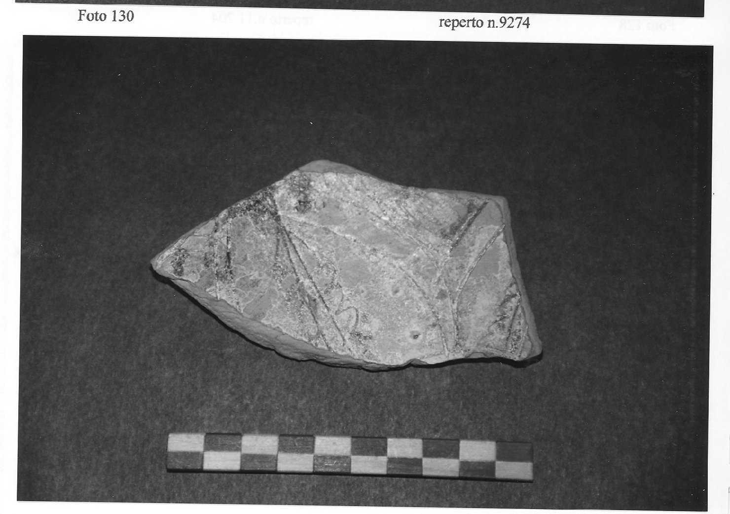 bacino, frammento - ambito veneto (fine/inizio secc. XIII/ XIV)