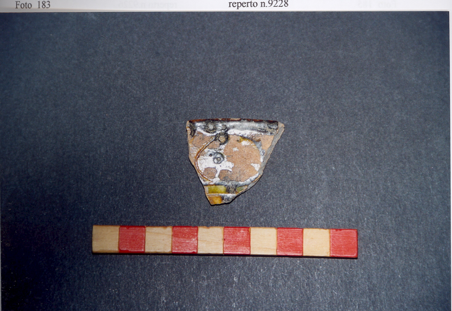 bacino, frammento - ambito veneto (fine/inizio secc. XIII/ XIV)