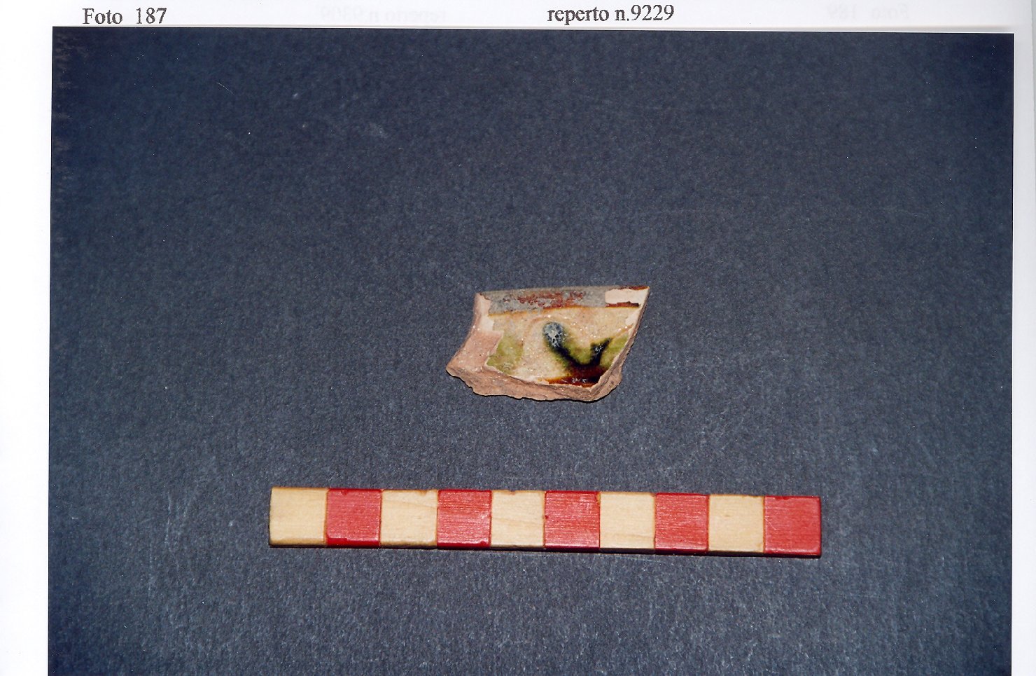 piatto, frammento - ambito veneto (fine/inizio secc. XIII/ XIV)