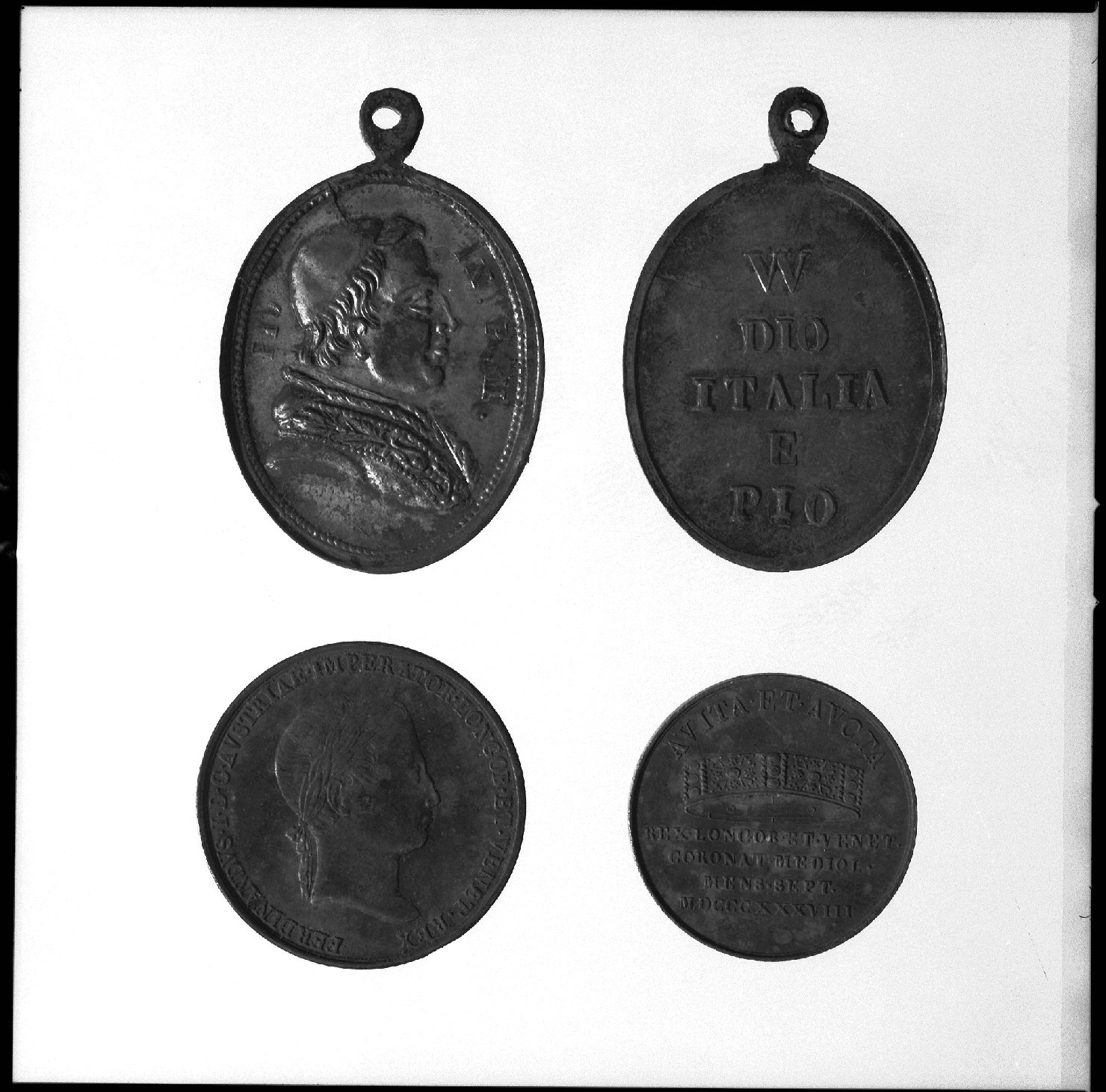 ritratto d'uomo di profilo (medaglia) - ambito austro-ungarico (sec. XIX)