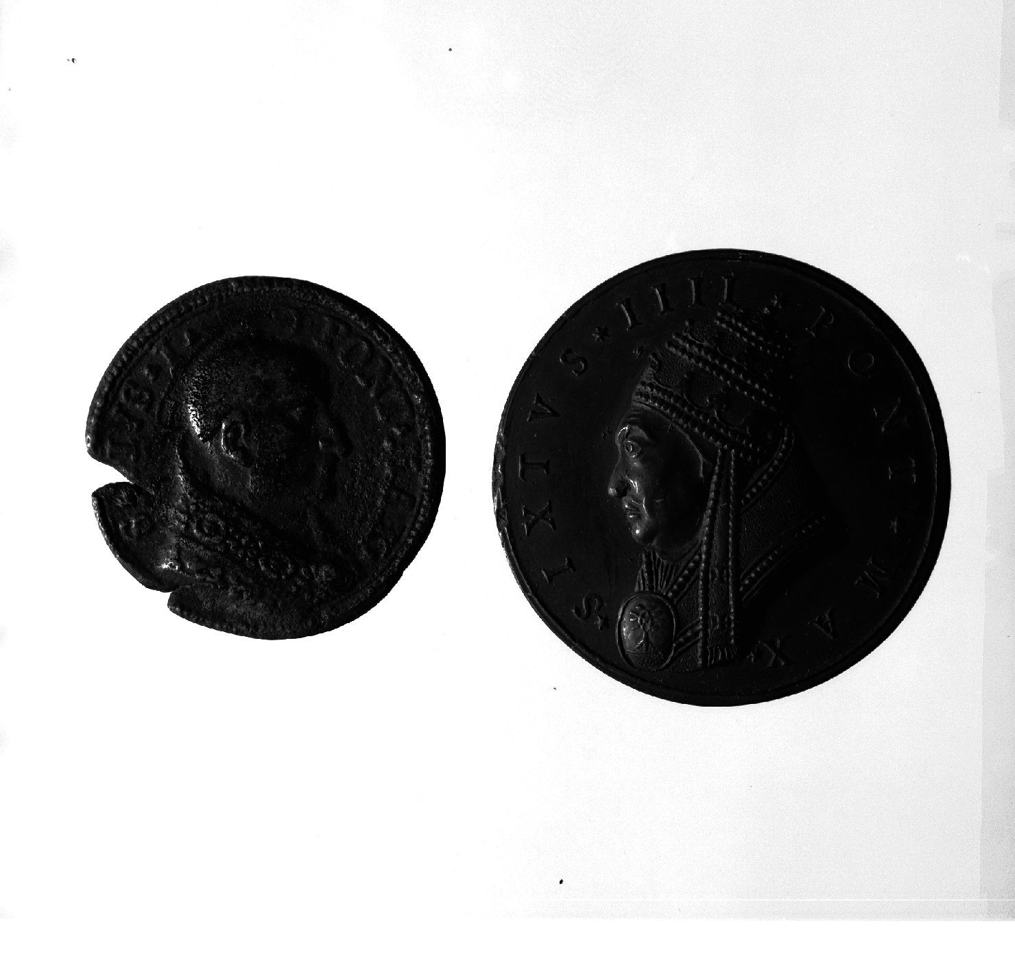 Pio I Aquileiese, ritratto di ecclesiastico (gettone) di Pozzi Giovanni Battista (prima metà sec. XVIII)