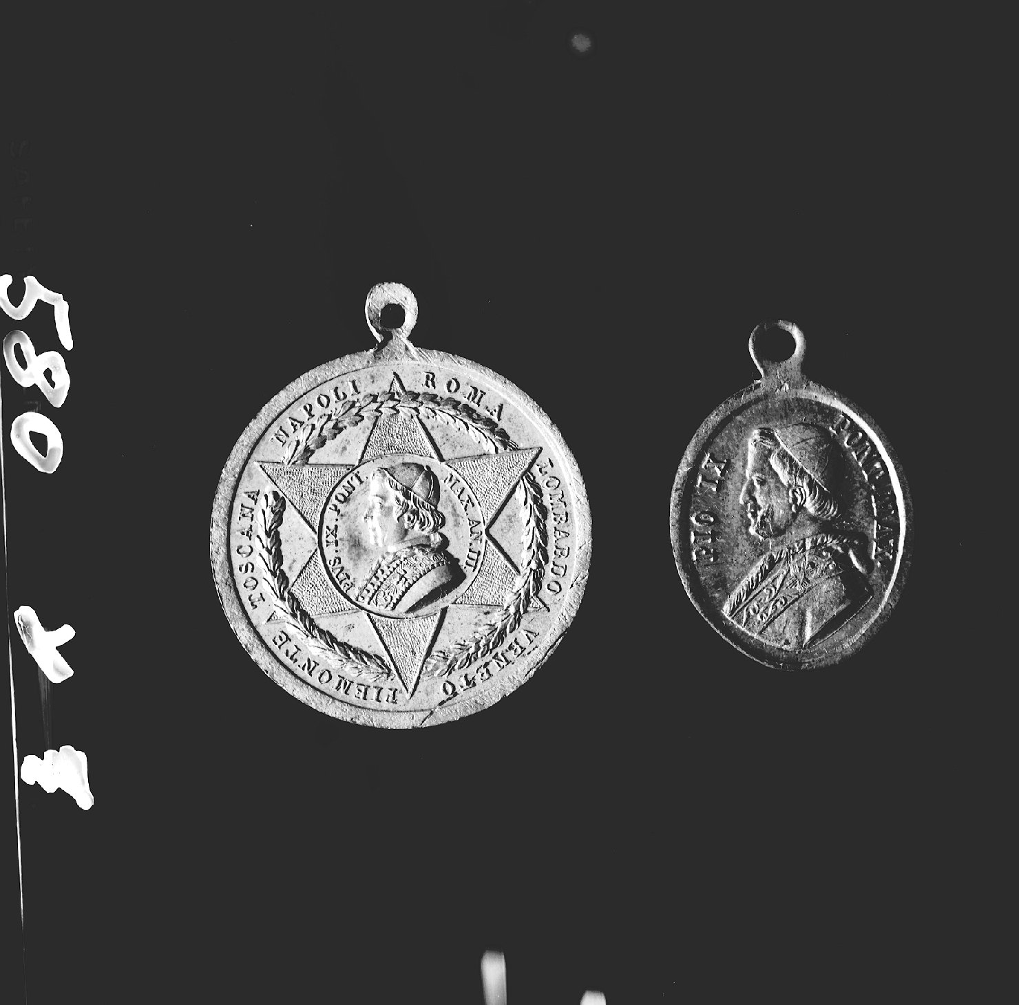 Pio IX, ritratto di ecclesiastico (medaglia) - ambito romano (sec. XIX)