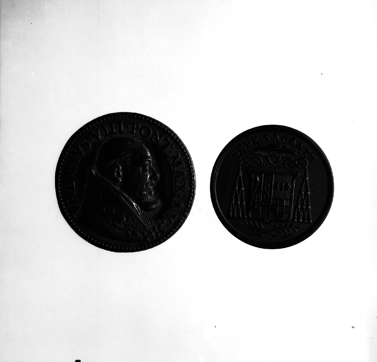 Urbano VIII, ritratto di ecclesiastico (medaglia) - ambito romano (sec. XVII)
