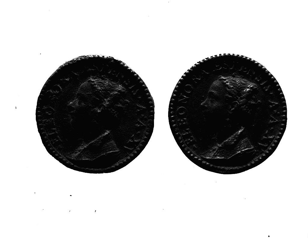 testa di donna (medaglia, opera isolata) di Pastorini Pastorino (sec. XVI)