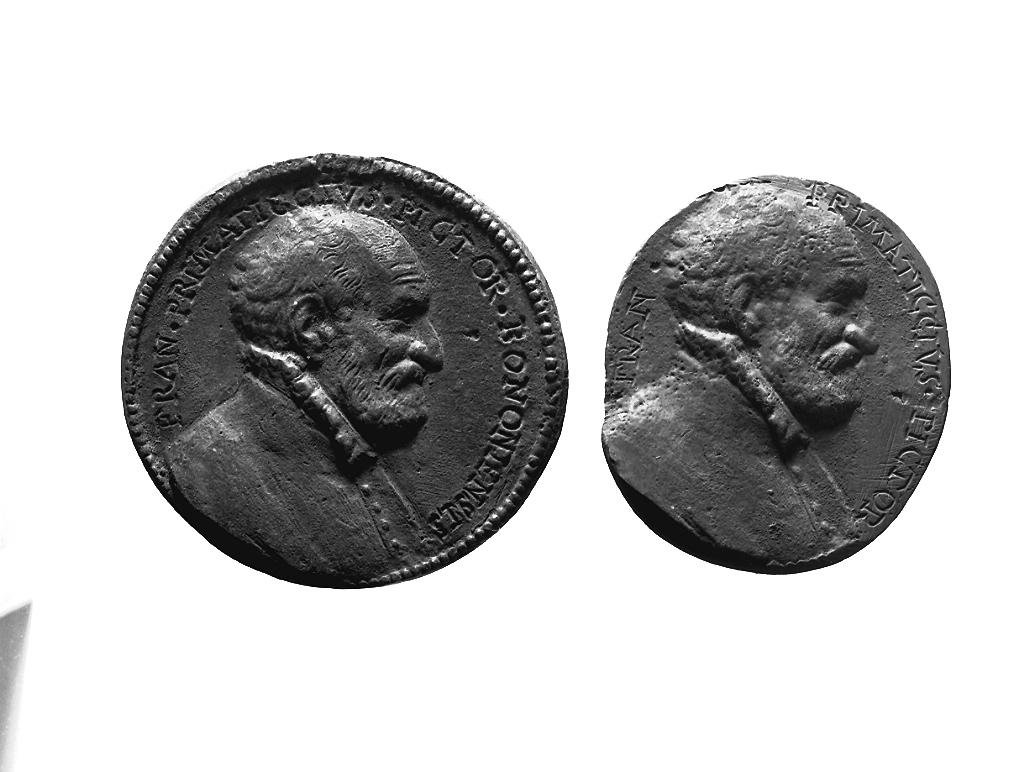 testa d'uomo (medaglia, opera isolata) - ambito Italia settentrionale (sec. XVI)