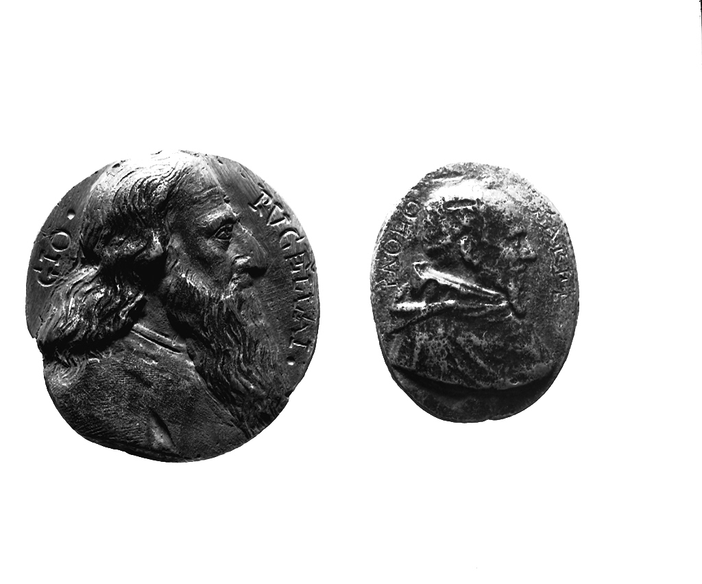 testa d'uomo (medaglia, opera isolata) - ambito dell'Italia centrale (secc. XV/ XVI)