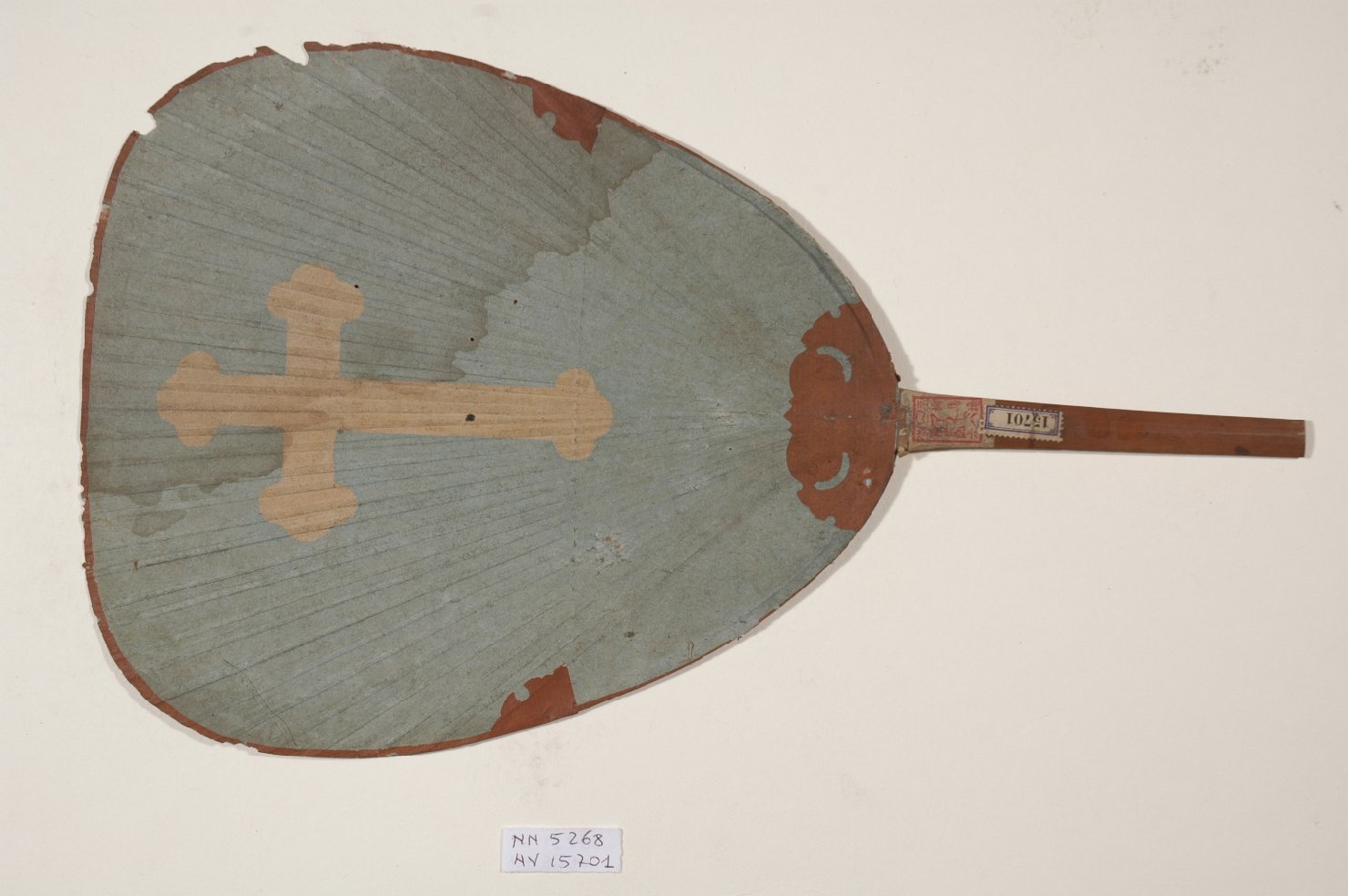 croce (ventaglio, elemento d'insieme) - ambito giapponese (secc. XVII/ XIX)