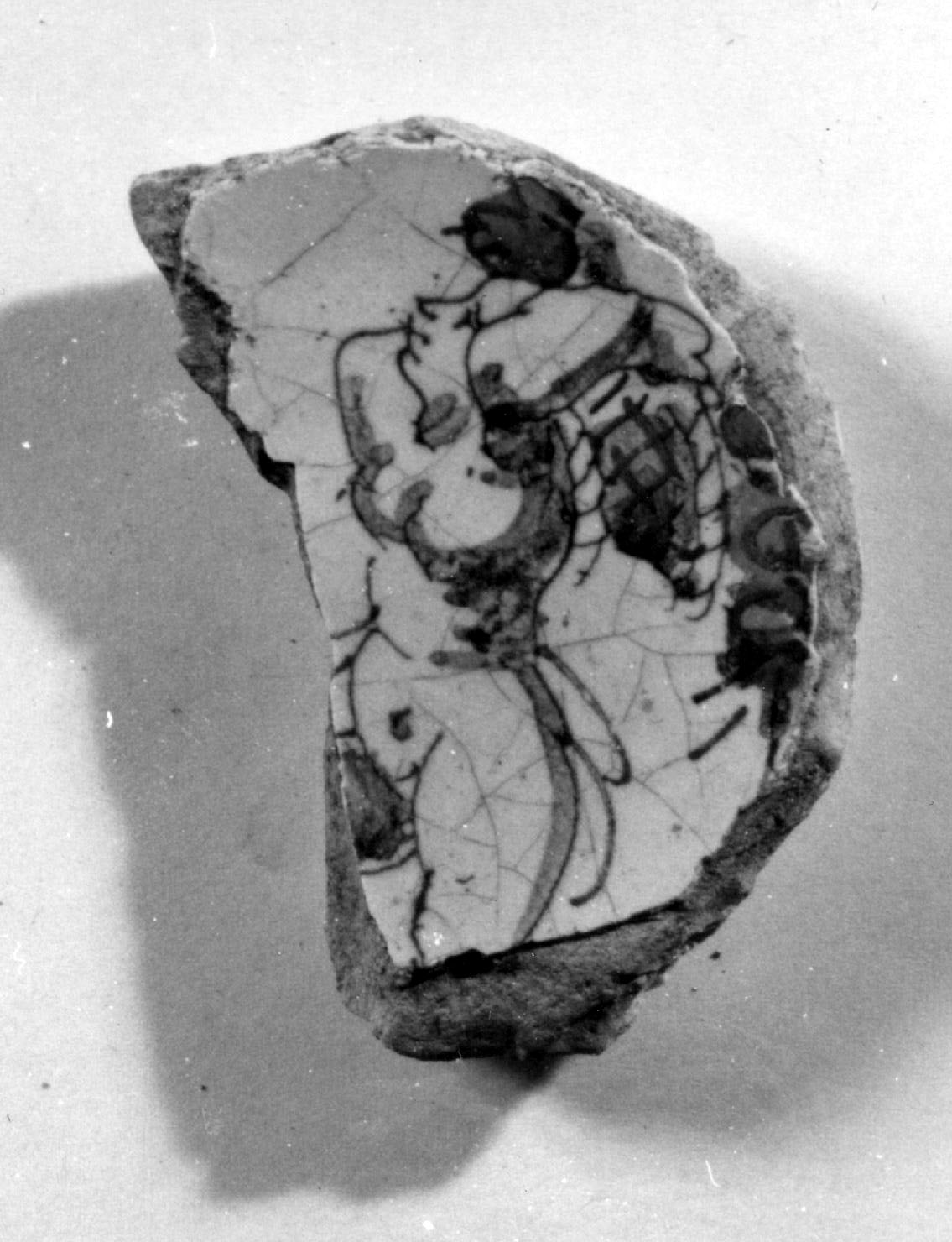 figura antropomorfa (ciotola, frammento) - ambito veneto (secc. XV/ XVI)