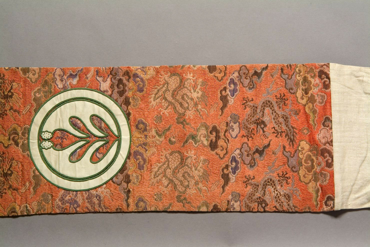 striscia decorata, elementi decorativi (tessuto, opera isolata) - ambito giapponese (sec. XIX)