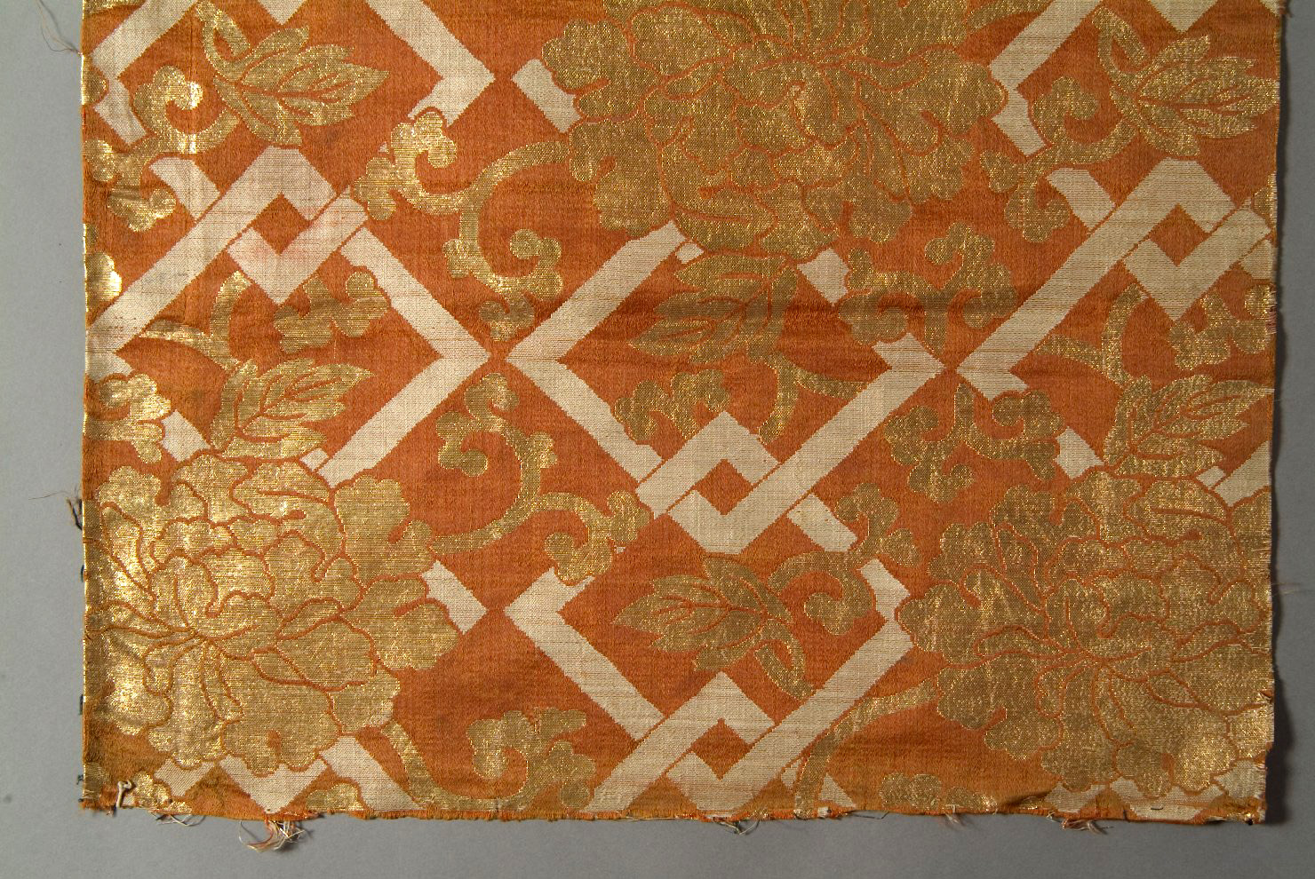 striscia decorata, elementi decorativi (tessuto, opera isolata) - ambito giapponese (sec. XIX)