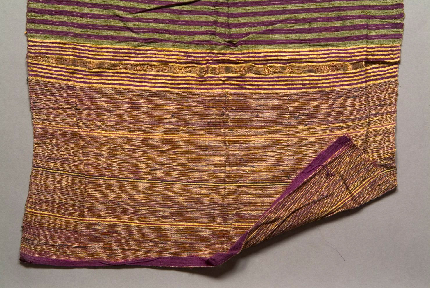 scialle decorato, elementi decorativi (abito, opera isolata) - manifattura di Giava (sec. XIX)