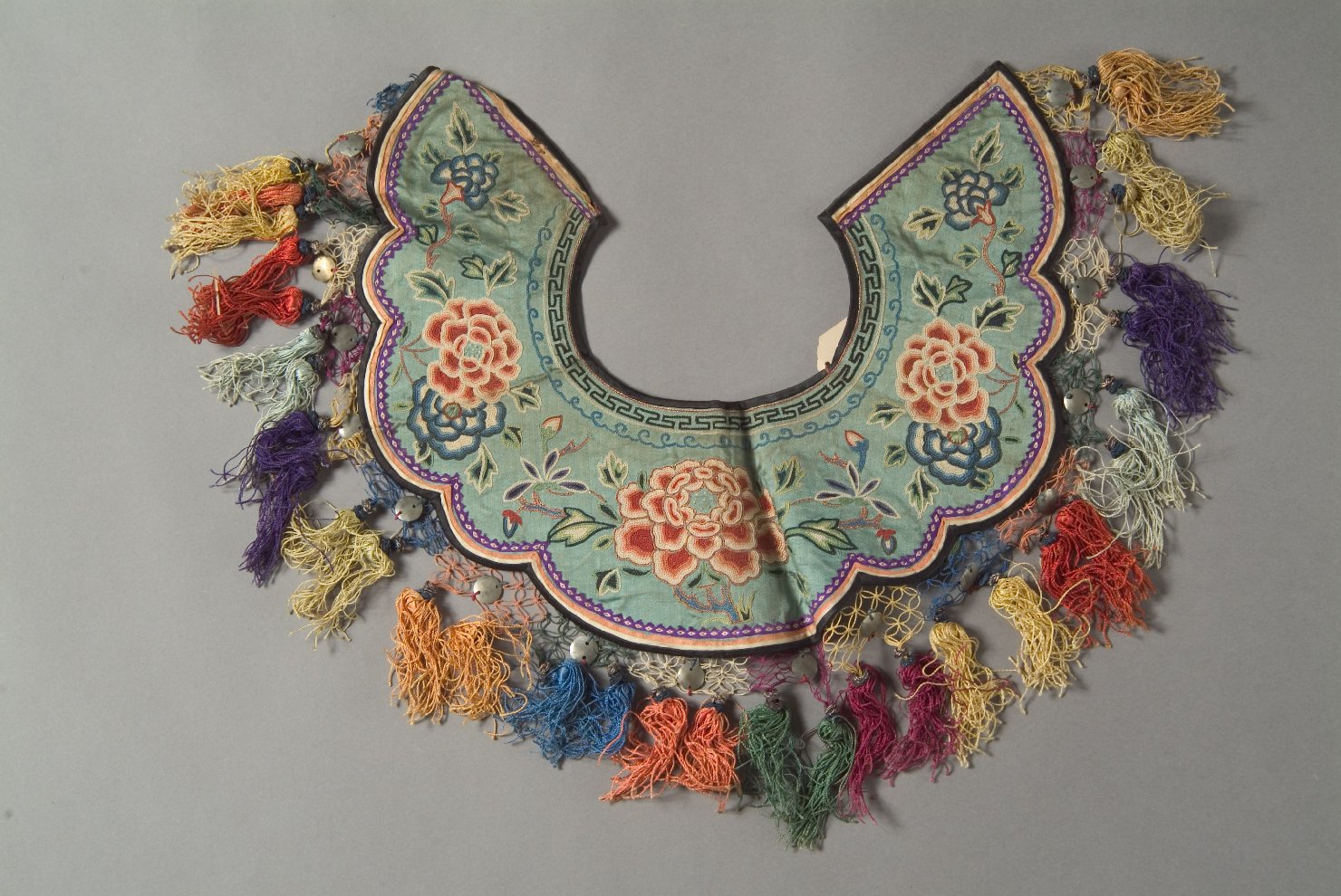 collo decorato, elementi decorativi (abito, opera isolata) - ambito cinese (sec. XIX)