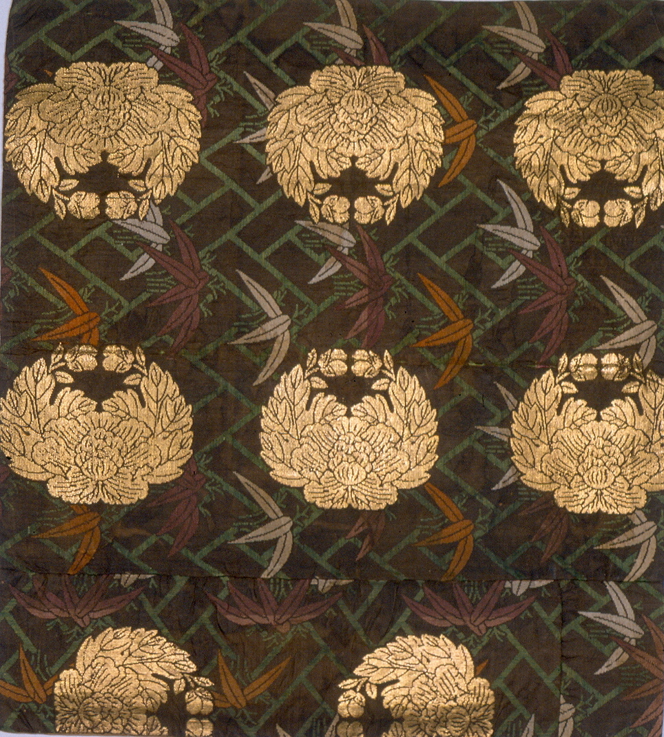 motivi decorativi (tessuto, opera isolata) - manifattura giapponese (sec. XIX)