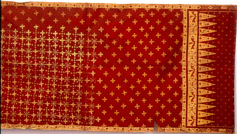 motivi decorativi (tessuto, opera isolata) - manifattura indonesiana (sec. XIX)