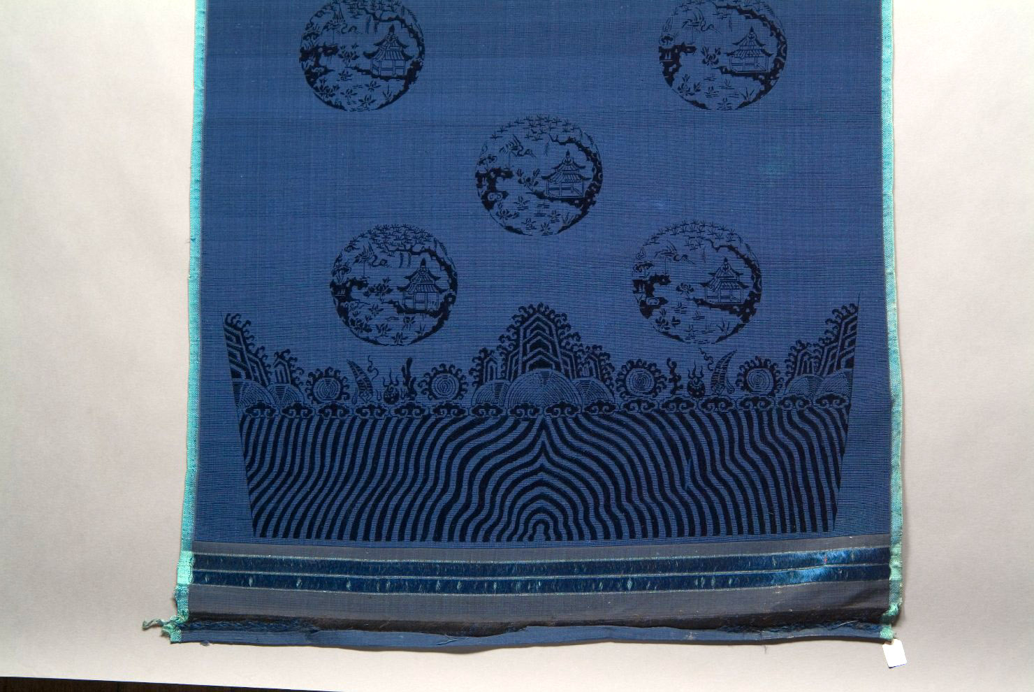 motivi decorativi (tessuto, opera isolata) - manifattura cinese (sec. XIX)