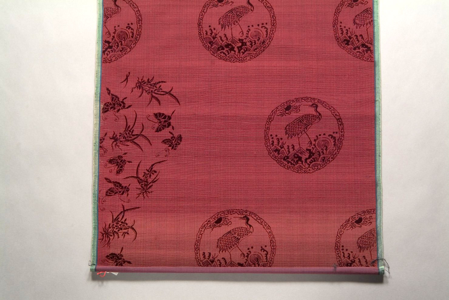 motivi decorativi (tessuto, opera isolata) - manifattura cinese (sec. XIX)