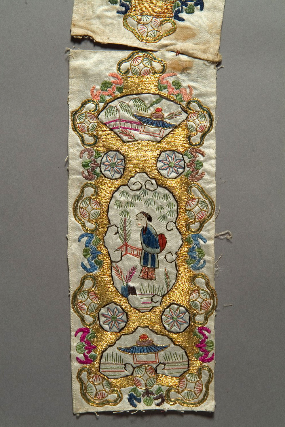 motivi decorativi (tessuto, opera isolata) - manifattura cinese (sec. XIX)