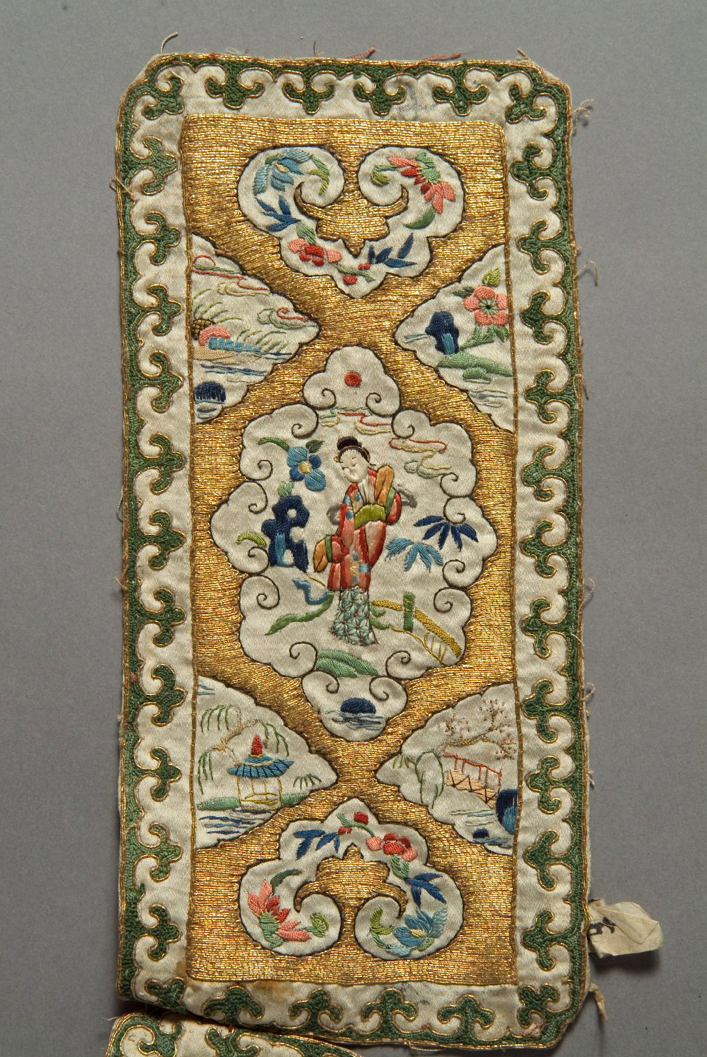 motivi decorativi (tessuto, opera isolata) - manifattura cinese (sec. XIX)