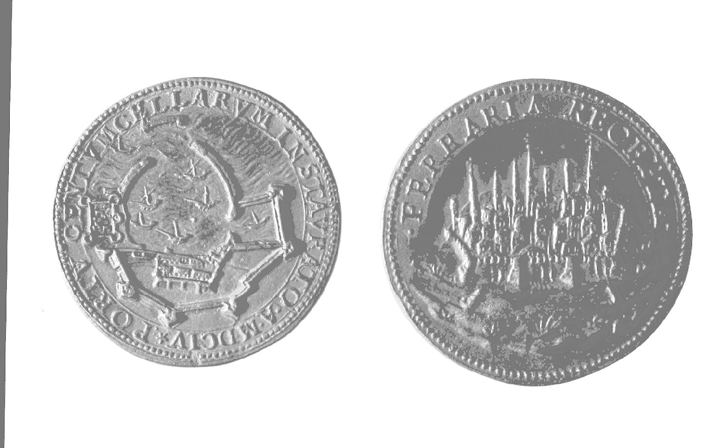 veduta di città (medaglia, elemento d'insieme) di Rancetti Giorgio (secc. XVI/ XVII)