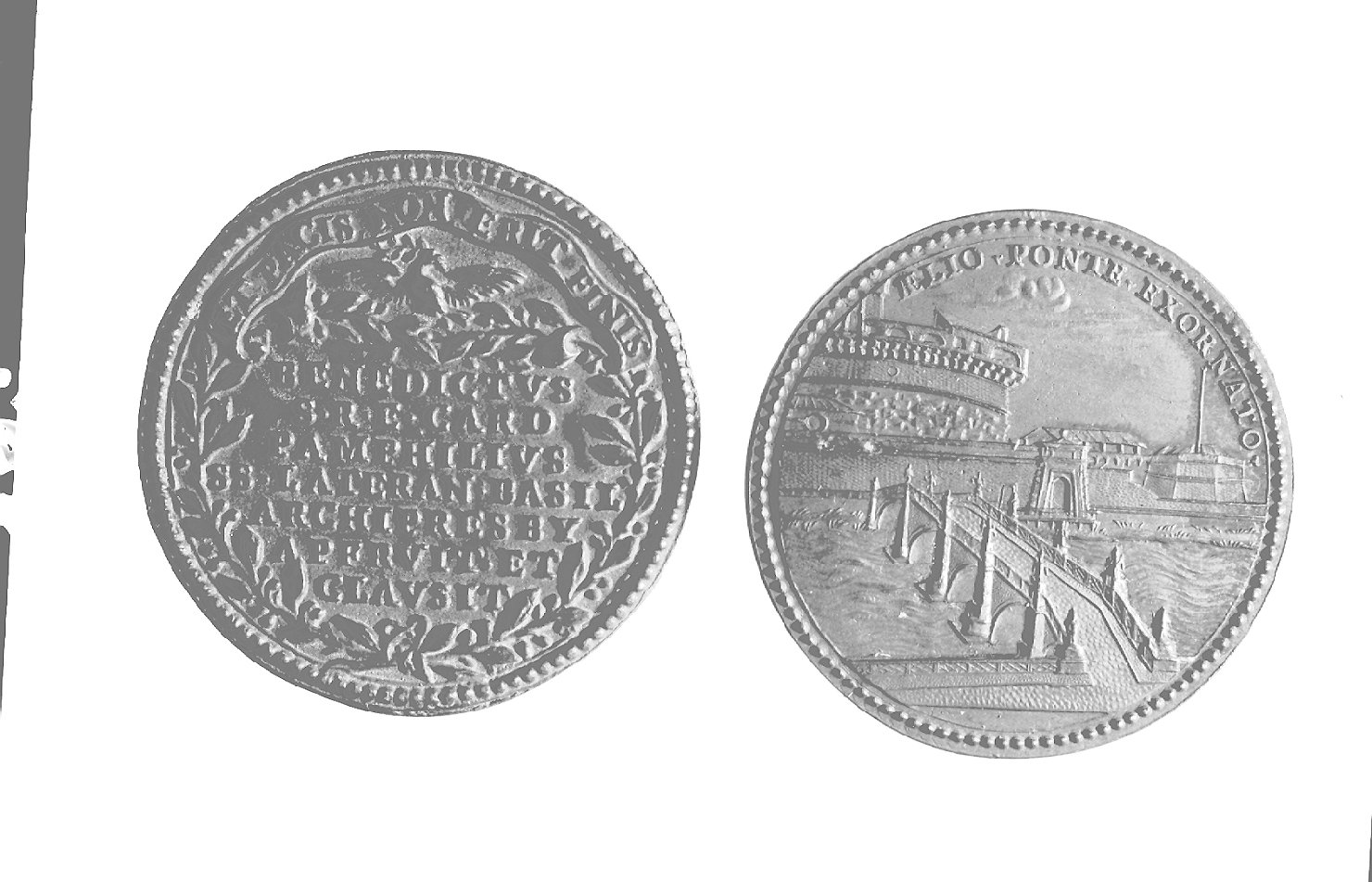 corona (medaglia, elemento d'insieme) - ambito romano (sec. XVIII)