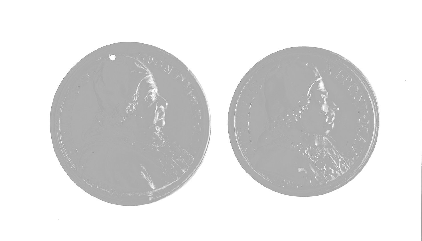 ritratto d'uomo di profilo (medaglia, elemento d'insieme) - ambito romano (sec. XVIII)