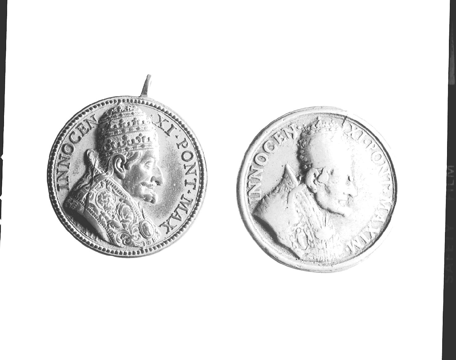 ritratto d'uomo di profilo (medaglia, elemento d'insieme) di Hamerani Alberto (sec. XVII)