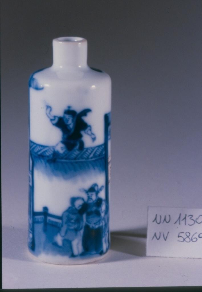 acrobata (tabacchiera, opera isolata) - ambito cinese (fine/inizio secc. XVIII/ XIX)