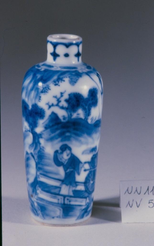 paesaggio con alberi (tabacchiera, opera isolata) - ambito cinese (sec. XVIII)