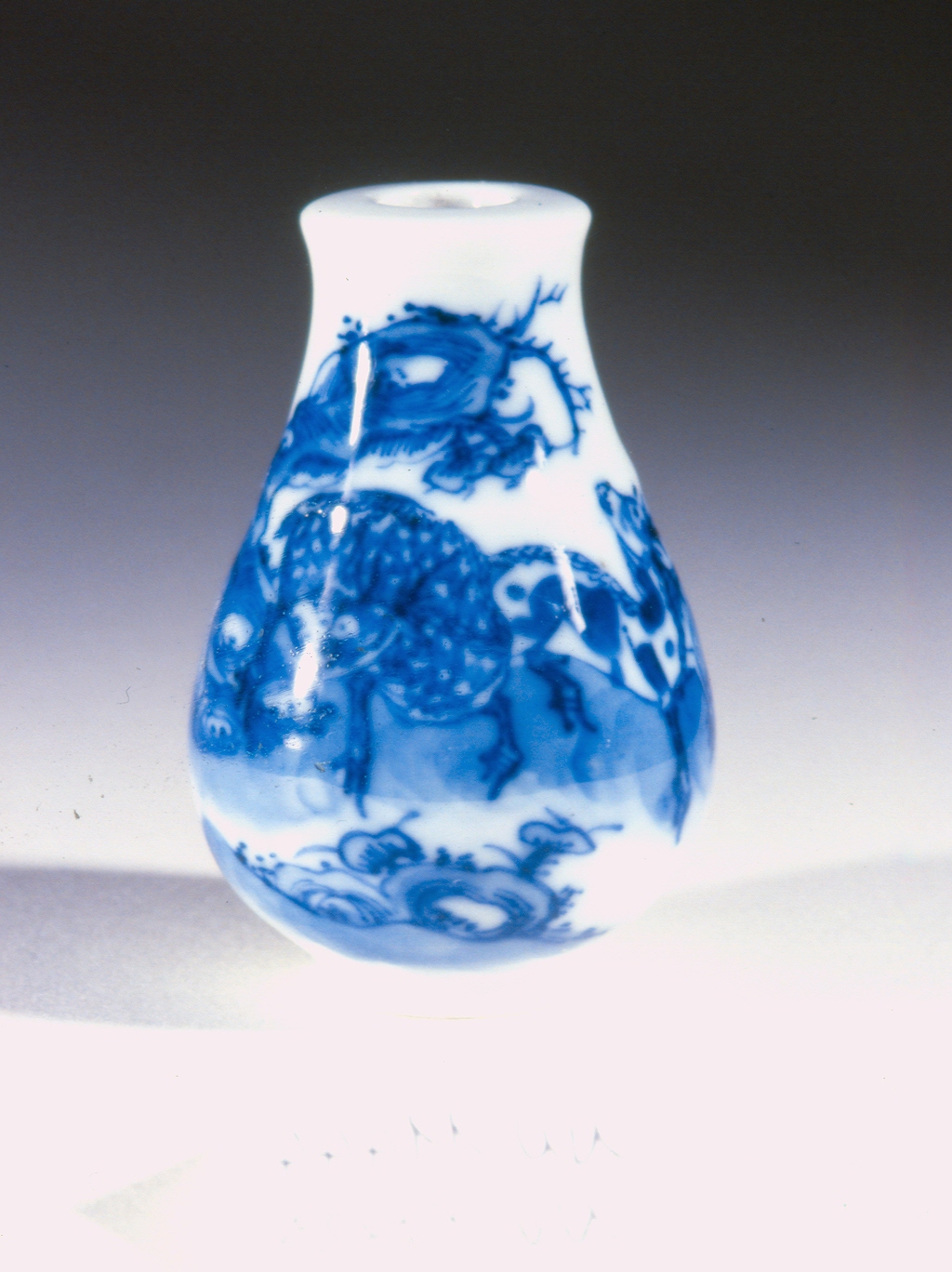 paesaggio con animali (tabacchiera, opera isolata) - ambito cinese (sec. XVIII)