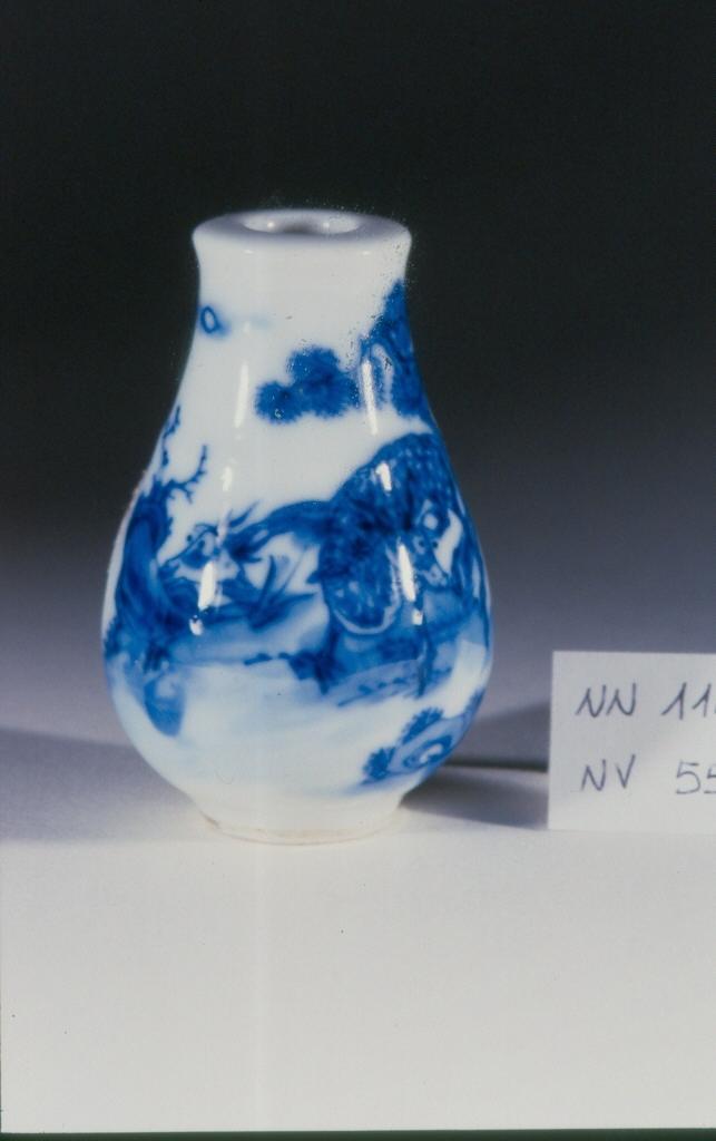 paesaggio con animali (tabacchiera, opera isolata) - ambito cinese (sec. XVIII)