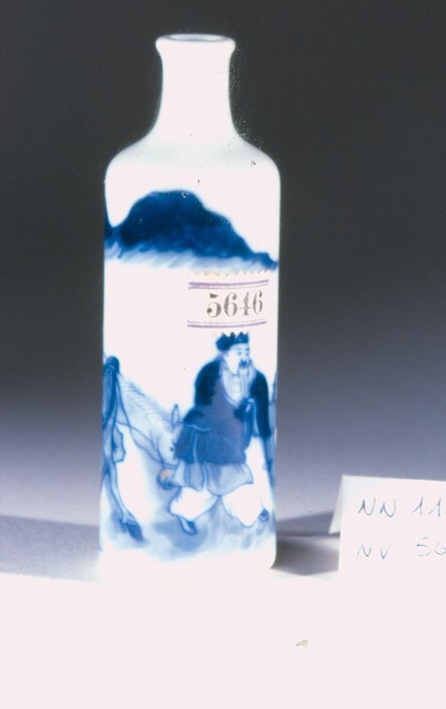 paesaggio con animali (tabacchiera, opera isolata) - ambito cinese (secc. XVII/ XIX)