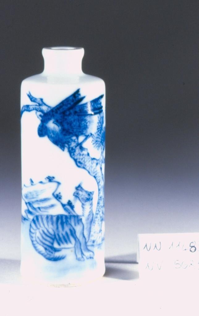 paesaggio con animali (tabacchiera, opera isolata) - ambito cinese (sec. XVIII)