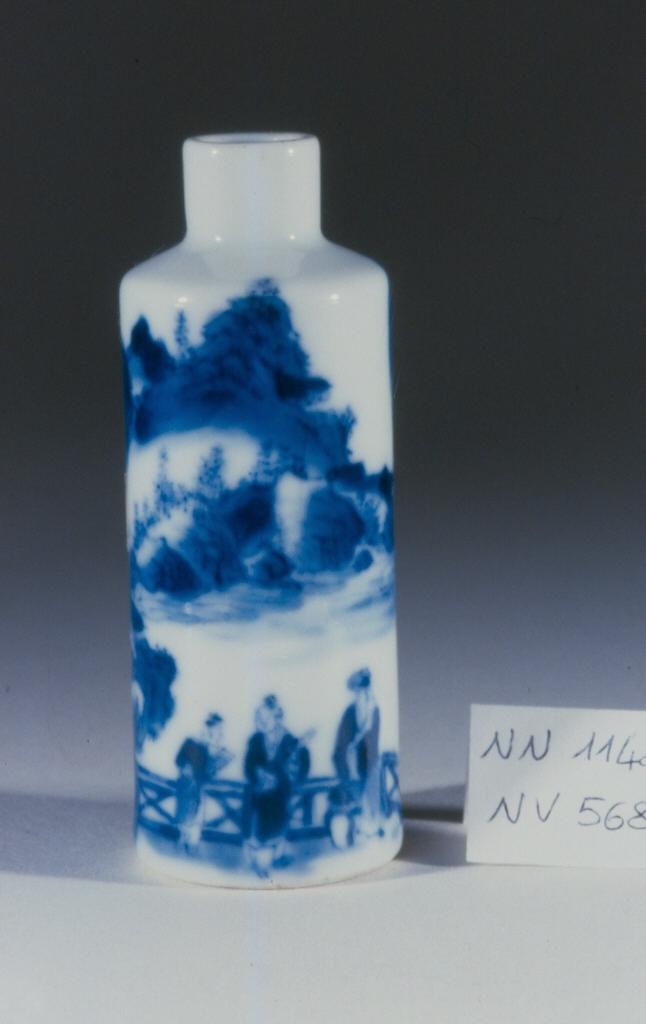 scena campestre con figure (tabacchiera, opera isolata) - ambito cinese (secc. XVII/ XIX)