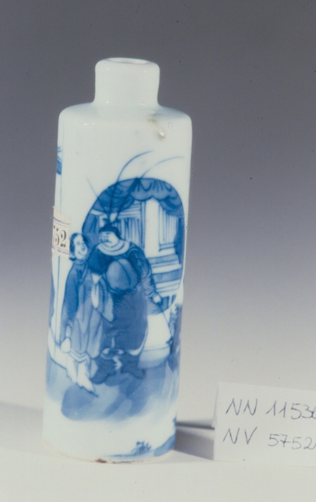 scena familiare (tabacchiera, opera isolata) - ambito cinese (sec. XVIII)