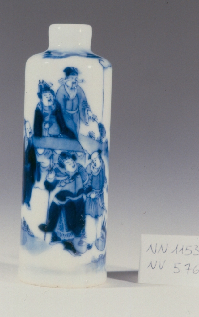 scena campestre con figure (tabacchiera, opera isolata) - ambito cinese (secc. XVII/ XIX)