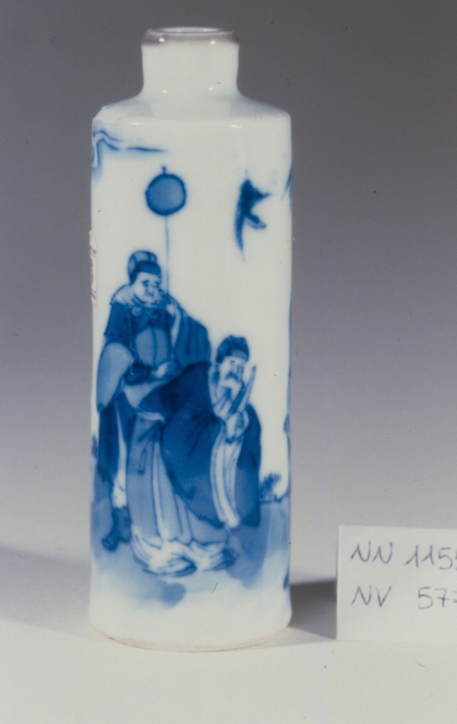 scena di vita campestre (tabacchiera, opera isolata) - ambito cinese (sec. XVIII)