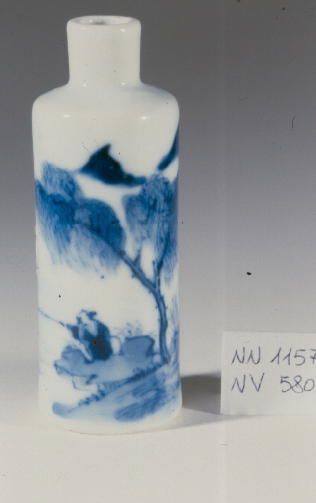 scena campestre con figure (tabacchiera, opera isolata) - ambito cinese (secc. XVII/ XIX)