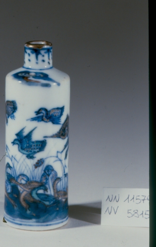 paesaggio lacustre (tabacchiera, opera isolata) - ambito cinese (sec. XVIII)