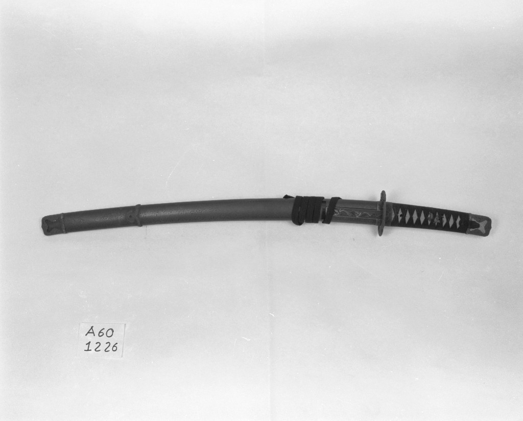 spada, opera isolata di Fujiwara No Kuniyoshi Tsukuru (sec. XIX)